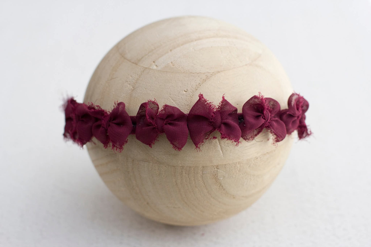 Red | Burgundy Multibow Tiny Chiffon