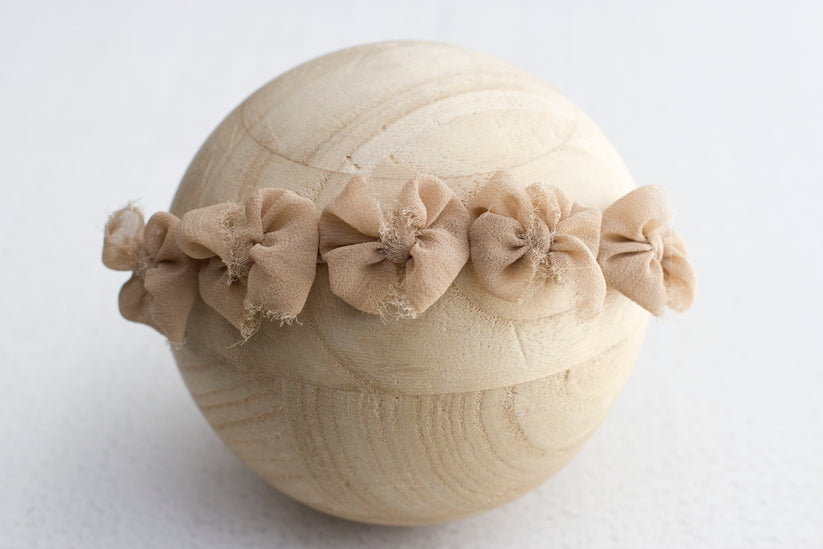 Camel | Multibow Chiffon Tieback