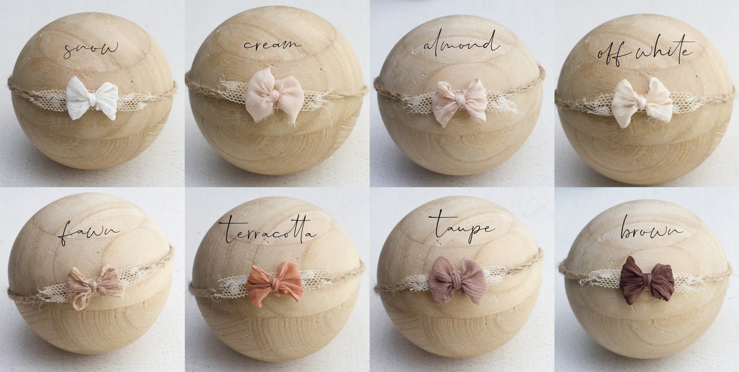 Neutral | Lace Bow tieback